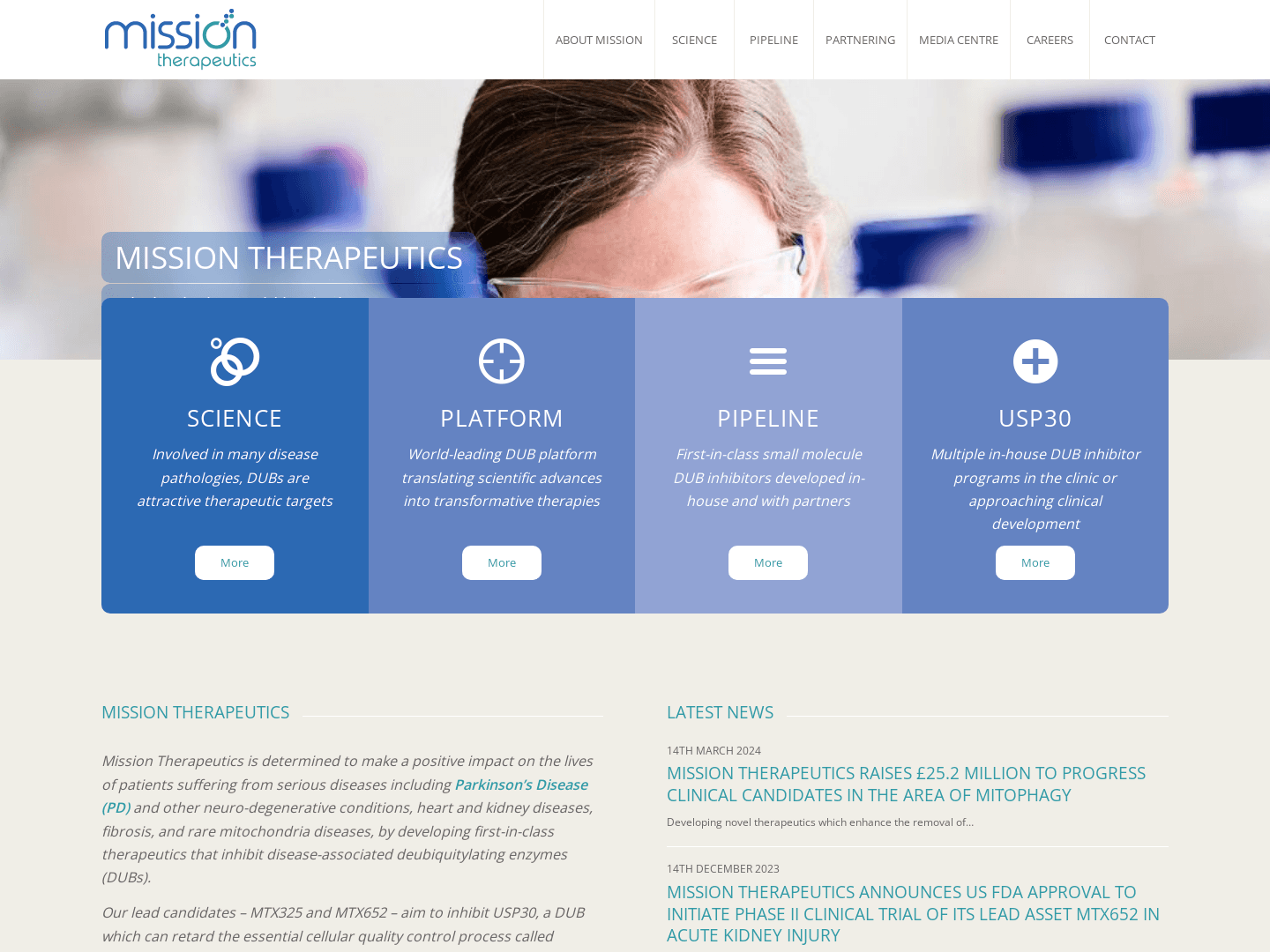 Mission Therapeutics secured £25,200,000 in a crazy undefined funding ...