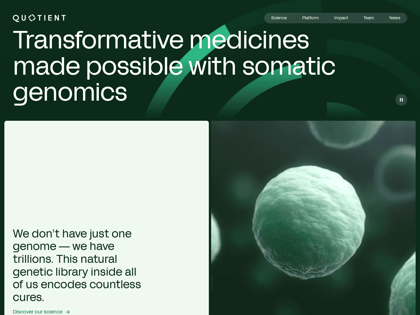 "Quotient Therapeutics secures $50 million for somatic genomics research"
